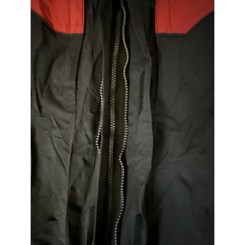 SPYDER Xscap Ski Jacket Mens M Black/Red Snowboard Shell Only No Hood READ